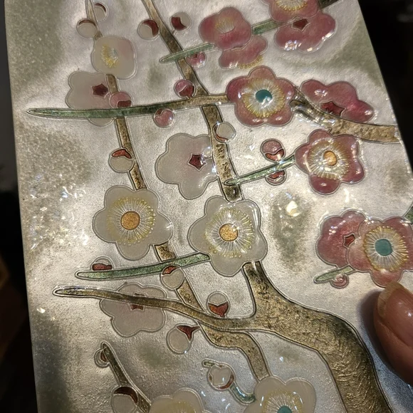 Japanese Cloisonne tray by B. Collier 4.5'×7" - Picture 7 of 7